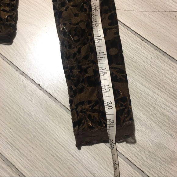 PAPILLON BLANC WOMEN'S BROWN ANIMAL PRINT FULL ZIP JACKET Sz M - Picture 6 of 7